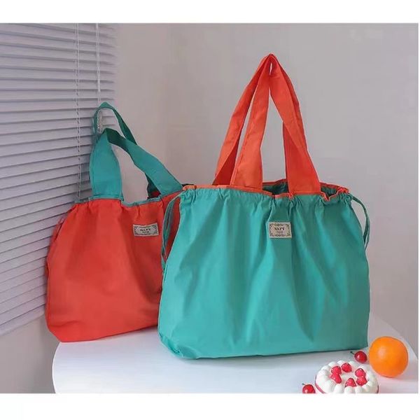 shopping bags large capacity reusable grocery foldable clash drawstring travel shoulder ladies tote bay 220827
shopping bags large capacity reusable grocery foldable clash drawstring travel shoulder ladies tote bay 220827