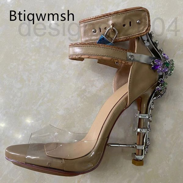 sandals designer lock rhinestone sandals woman open toe blue diamond jewelry high heel lady shoes party bg8k, Black
sandals designer lock rhinestone sandals woman open toe blue diamond jewelry high heel lady shoes party bg8k, Black