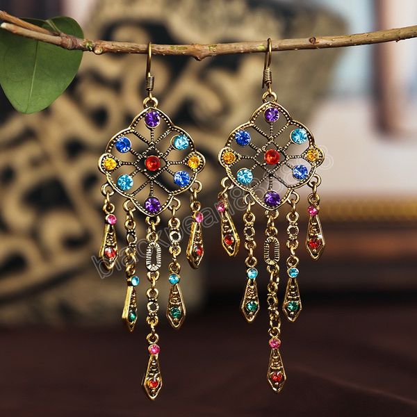 vintage red cz indian jhumka dangle earrings ethnic crystal rhinestone earrings women's long tassel earring, Silver
vintage red cz indian jhumka dangle earrings ethnic crystal rhinestone earrings women's long tassel earring, Silver