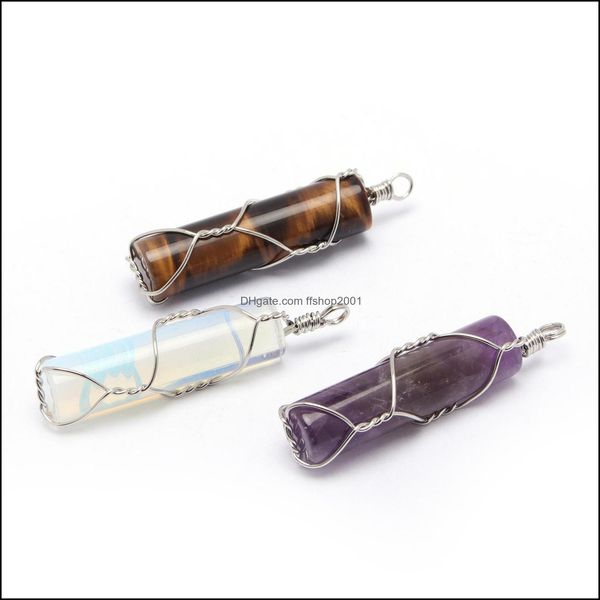 charms natural stone cylinder pillar shape point handmade sier color iron wire pendants for fashion jewelry making wholesale drop del dhlg0, Bronze;silver
charms natural stone cylinder pillar shape point handmade sier color iron wire pendants for fashion jewelry making wholesale drop del dhlg0, Bronze;silver