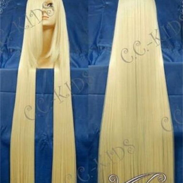 200cm extra long wig new blonde straight cosplay wig high-quality, Black 
200cm extra long wig new blonde straight cosplay wig high-quality, Black