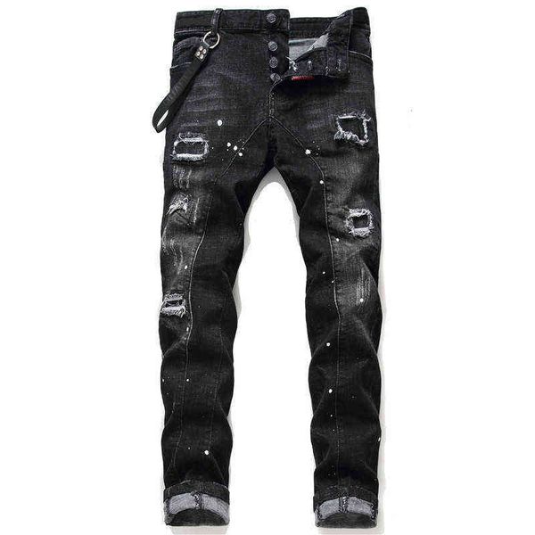men's jeans mens jean hip hop pants street trend zipper chain decoration ripped stretch black slim fit washed motocycle denim panelled, Blue
men's jeans mens jean hip hop pants street trend zipper chain decoration ripped stretch black slim fit washed motocycle denim panelled, Blue