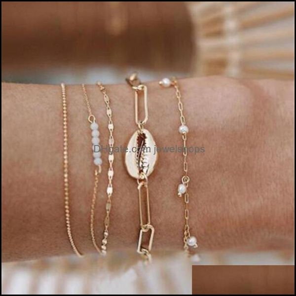 charm bracelets link chain 5pcs women bracelets set mtilayer metal shell beads gold chains boho bracelet femme antique beach anklet dhht3, Golden;silver
charm bracelets link chain 5pcs women bracelets set mtilayer metal shell beads gold chains boho bracelet femme antique beach anklet dhht3, Golden;silver