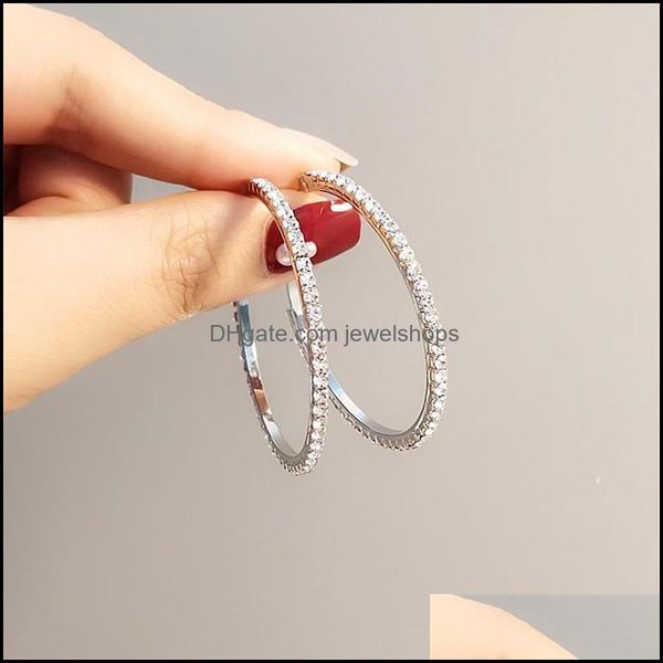 dangle chandelier hoop hie 2021 fashion exaggeration style shining crystal rhine womens round earrings exquisite luxury jewelry gi dheot, Silver
dangle chandelier hoop hie 2021 fashion exaggeration style shining crystal rhine womens round earrings exquisite luxury jewelry gi dheot, Silver