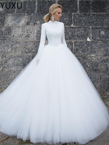 2023 luxury ball gown wedding dresses lace princess wedding dress country long sleeves bridal gowns, White
2023 luxury ball gown wedding dresses lace princess wedding dress country long sleeves bridal gowns, White