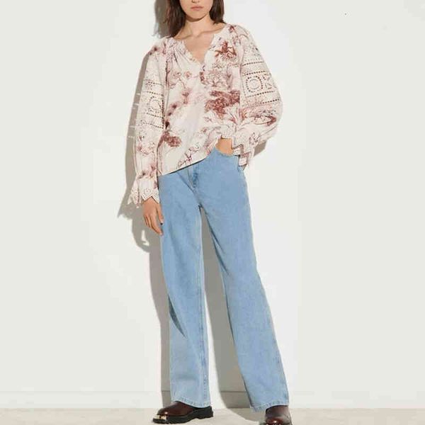 women's blouses shirts french single autumn and winter embroidery hollow lace edge petal sleeve v-neck female, White
women's blouses shirts french single autumn and winter embroidery hollow lace edge petal sleeve v-neck female, White