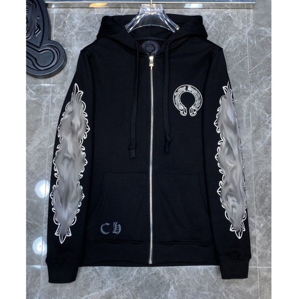 classic men's luxury jackets fashion sweatshirts brand ch zipper hoodies women men pullover hooded designer horseshoe sweater loose jac, Black;brown
classic men's luxury jackets fashion sweatshirts brand ch zipper hoodies women men pullover hooded designer horseshoe sweater loose jac, Black;brown