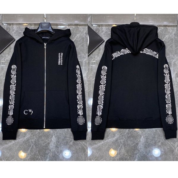luxury men's classic jackets fashion sweatshirts brand ch zipper hoodies women men pullover hooded designer horseshoe sweater loose jac, Black;brown
luxury men's classic jackets fashion sweatshirts brand ch zipper hoodies women men pullover hooded designer horseshoe sweater loose jac, Black;brown