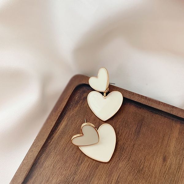 s3152 fashion jewelry s925 silver needle dangle earrings for women enamel double heart stud earrings
s3152 fashion jewelry s925 silver needle dangle earrings for women enamel double heart stud earrings