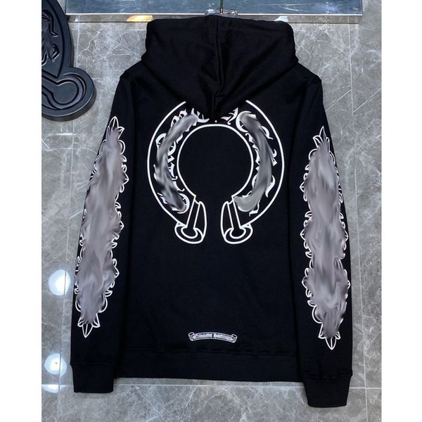 men's fashion luxury sweatshirts classic brand ch zipper hoodies women men loose pullover hooded horseshoe sanskrit hoodie sweater jack, Black
men's fashion luxury sweatshirts classic brand ch zipper hoodies women men loose pullover hooded horseshoe sanskrit hoodie sweater jack, Black