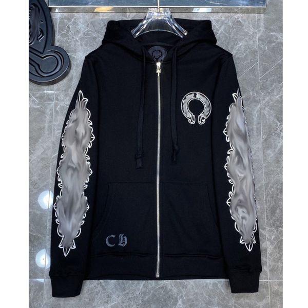 classic men's luxury sweatshirts ch designer hoodie fashion men women horseshoe sanskrit loose zipper jacket pullover hooded coat swea, Black
classic men's luxury sweatshirts ch designer hoodie fashion men women horseshoe sanskrit loose zipper jacket pullover hooded coat swea, Black