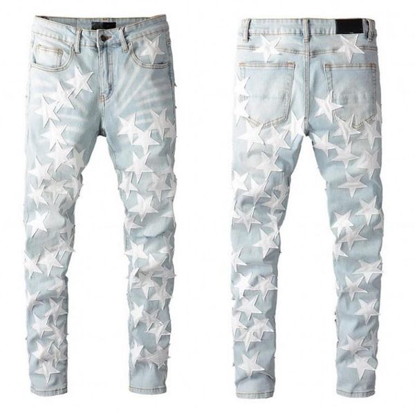 men distressed ripped biker jeans slim fit motorcycle denim for fashion hip hop mens jean good quality227z, Blue
men distressed ripped biker jeans slim fit motorcycle denim for fashion hip hop mens jean good quality227z, Blue