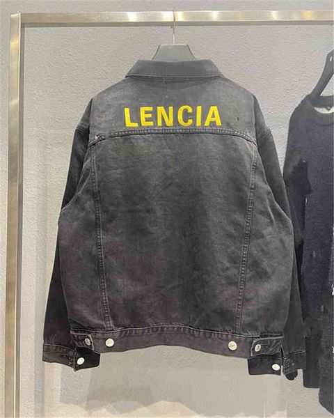 men's jackets b family autumn and winter graphite washing jacket english letter embroidery printing fashion men women, Black;brown
men's jackets b family autumn and winter graphite washing jacket english letter embroidery printing fashion men women, Black;brown