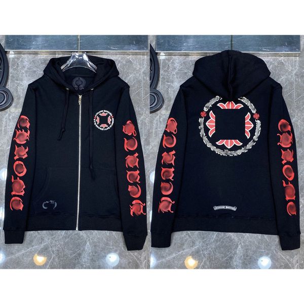 luxury classic men's jackets fashion sweatshirts brand ch zipper hoodies women men pullover hooded horseshoe sanskrit sweater loose jac, Black;brown
luxury classic men's jackets fashion sweatshirts brand ch zipper hoodies women men pullover hooded horseshoe sanskrit sweater loose jac, Black;brown