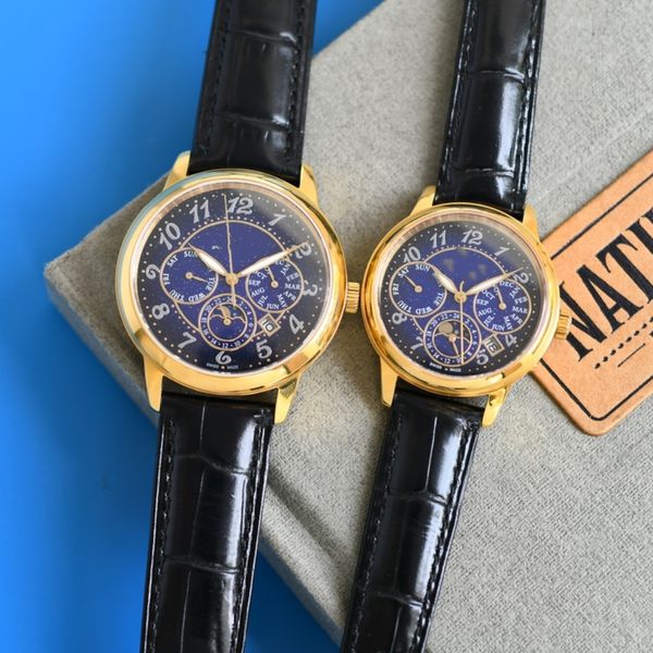montre de luxe mens watches 41x10mm collection of week/month/date/moon/sun 9100 lunar phase function movement steel case luxury watch wristw, Slivery;brown
montre de luxe mens watches 41x10mm collection of week/month/date/moon/sun 9100 lunar phase function movement steel case luxury watch wristw, Slivery;brown