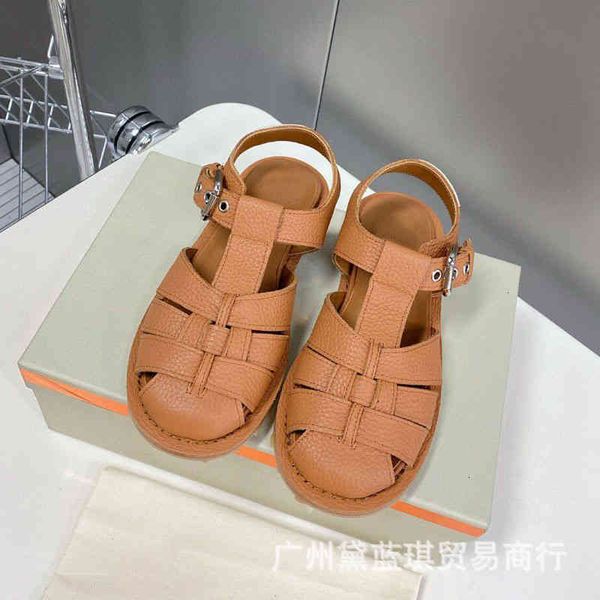 cowhide sandals summer hollowed out pigsty round head flat bottom roman sandals buckle sandals women's shoes 47a0 op7i, Black
cowhide sandals summer hollowed out pigsty round head flat bottom roman sandals buckle sandals women's shoes 47a0 op7i, Black