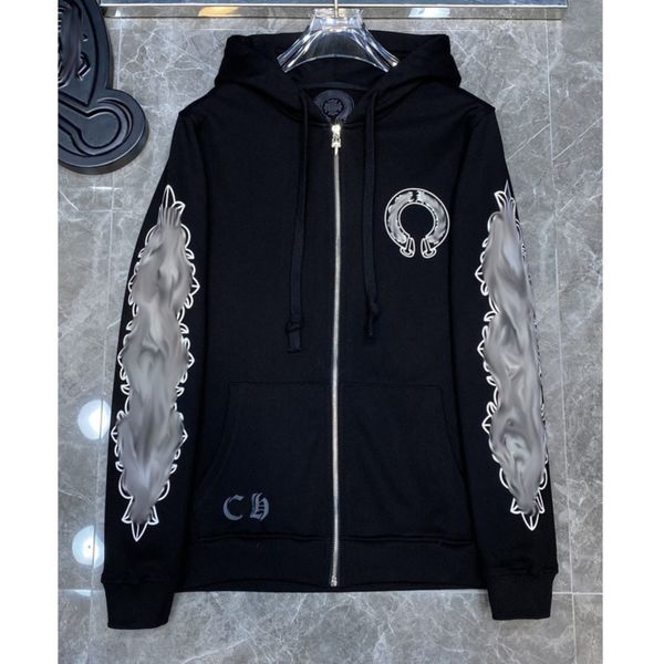 classic men's luxury jackets fashion sweatshirts ch zipper hoodies women men pullover hooded designer horseshoe sanskrit sweater loose, Black;brown
classic men's luxury jackets fashion sweatshirts ch zipper hoodies women men pullover hooded designer horseshoe sanskrit sweater loose, Black;brown