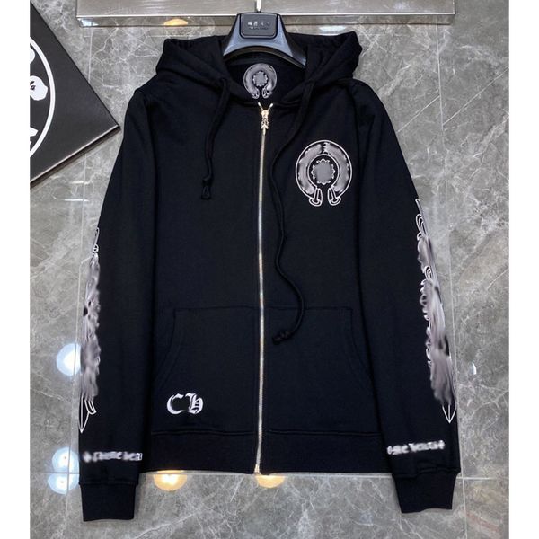 luxury men's classic jackets fashion sweatshirts ch zipper hoodies women men pullover hooded designer horseshoe sanskrit sweater loose, Black;brown
luxury men's classic jackets fashion sweatshirts ch zipper hoodies women men pullover hooded designer horseshoe sanskrit sweater loose, Black;brown