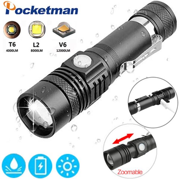 flashlights torches 12000lm led torch 4modes t6 l2 v6 with usb power by 1 18650 battery zoomable lanterna bicycle light274y
flashlights torches 12000lm led torch 4modes t6 l2 v6 with usb power by 1 18650 battery zoomable lanterna bicycle light274y