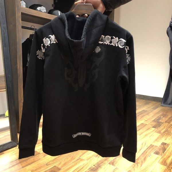 classic luxury men's sweatshirts ch brand fashion hoodies men woman horseshoe sanskrit cross pullover hooded zipper sweater loose jacke, Black
classic luxury men's sweatshirts ch brand fashion hoodies men woman horseshoe sanskrit cross pullover hooded zipper sweater loose jacke, Black