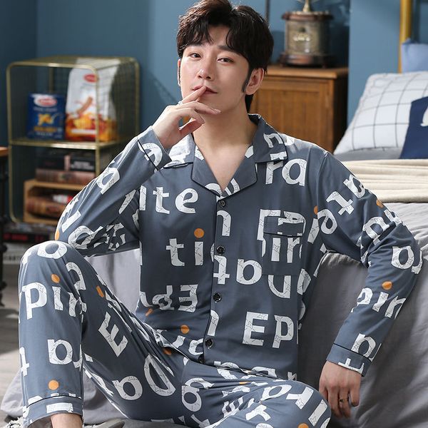 men's sleepwear cotton homewear men's pajamas suit middleaged elderly clothes long sleeve increase size gentleman thin section mic, Black;brown
men's sleepwear cotton homewear men's pajamas suit middleaged elderly clothes long sleeve increase size gentleman thin section mic, Black;brown