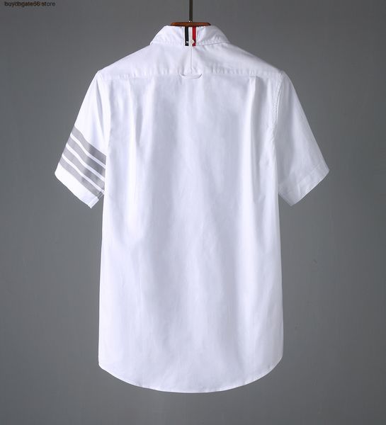 ulnw men's casual shirts thom bro tide brand short sleeve summer single gray stripe white new men and women, White;black
ulnw men's casual shirts thom bro tide brand short sleeve summer single gray stripe white new men and women, White;black