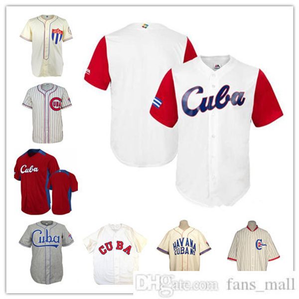 custom men's team cuba baseball jerseys cream gray white red 2017 baseball classic shirt 1947 road jersey cuba uaa 1952 good uniforms, Blue;black
custom men's team cuba baseball jerseys cream gray white red 2017 baseball classic shirt 1947 road jersey cuba uaa 1952 good uniforms, Blue;black
