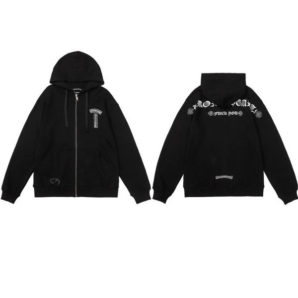 luxury classic men's sweatshirts ch designer hoodie fashion men women horseshoe sanskrit loose zipper jacket pullover hooded coat swea, Black
luxury classic men's sweatshirts ch designer hoodie fashion men women horseshoe sanskrit loose zipper jacket pullover hooded coat swea, Black