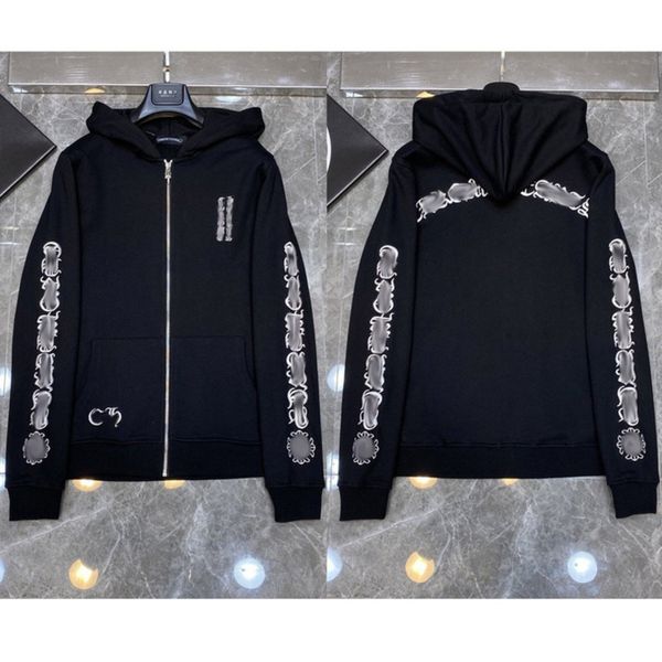men's luxury classic jackets fashion sweatshirts ch zipper hoodies women men pullover hooded designer horseshoe sanskrit sweater loose, Black;brown
men's luxury classic jackets fashion sweatshirts ch zipper hoodies women men pullover hooded designer horseshoe sanskrit sweater loose, Black;brown