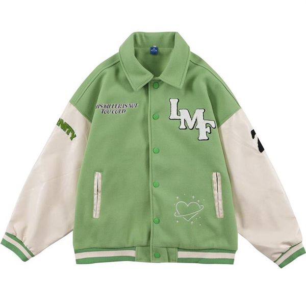 men's jackets cupid towel embroidery patchwork varsity baseball jacket men 2021 hip hop casual streetwear harajuku college couple 269j, Black;brown
men's jackets cupid towel embroidery patchwork varsity baseball jacket men 2021 hip hop casual streetwear harajuku college couple 269j, Black;brown