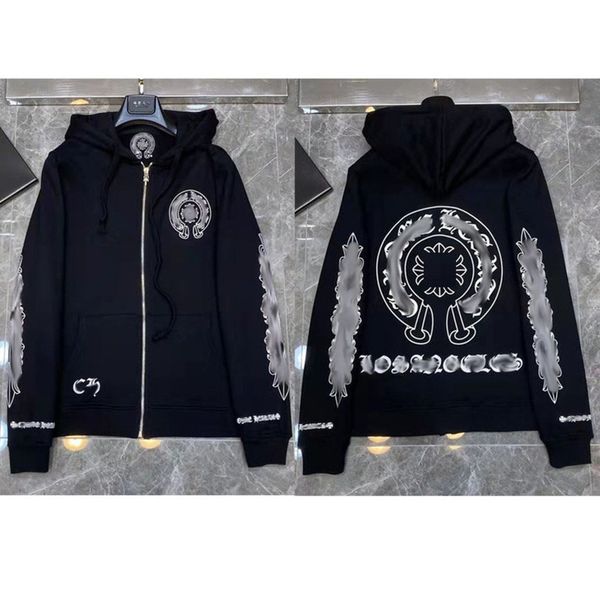 men's luxury classic jackets fashion sweatshirts brand ch zipper hoodies women men pullover hooded horseshoe sanskrit sweater loose jac, Black;brown
men's luxury classic jackets fashion sweatshirts brand ch zipper hoodies women men pullover hooded horseshoe sanskrit sweater loose jac, Black;brown