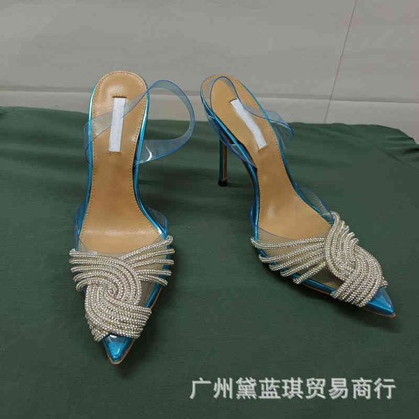spring and sandals summer transparent pvc film pointed baotou back empty fairy style high-heeled sandals sl01 om6l, Black
spring and sandals summer transparent pvc film pointed baotou back empty fairy style high-heeled sandals sl01 om6l, Black
