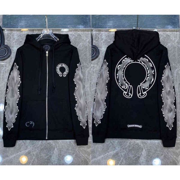 luxury fashion sweatshirts classic brand ch zipper men loose pullover hooded designer horseshoe sanskrit hoodie sweater h1u8, Black
luxury fashion sweatshirts classic brand ch zipper men loose pullover hooded designer horseshoe sanskrit hoodie sweater h1u8, Black