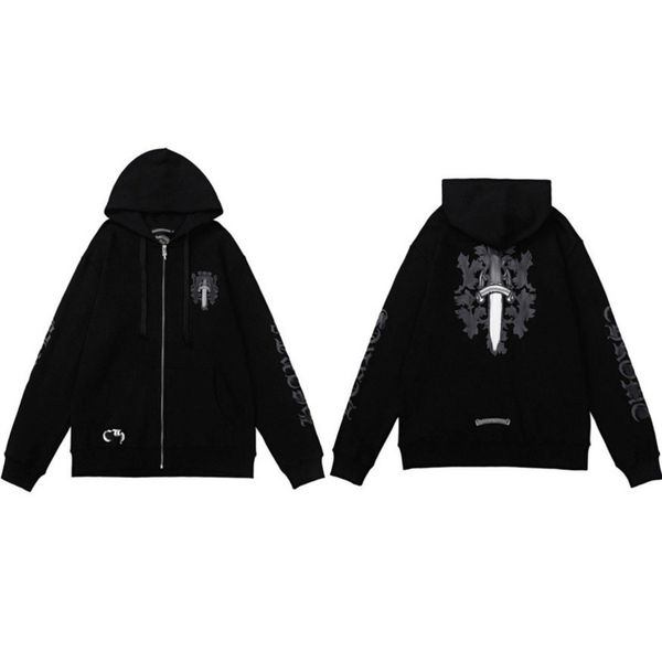 men's luxury classic sweatshirts ch brand fashion hoodies men woman designer horseshoe cross pullover hooded zipper sweater loose jacke, Black
men's luxury classic sweatshirts ch brand fashion hoodies men woman designer horseshoe cross pullover hooded zipper sweater loose jacke, Black