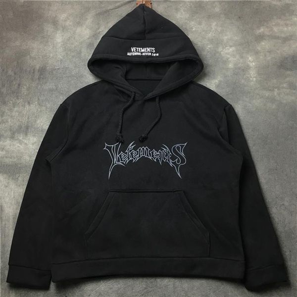 whole-vetements oversized hoodies men and women hoody sweatshirt306j, Black 
whole-vetements oversized hoodies men and women hoody sweatshirt306j, Black