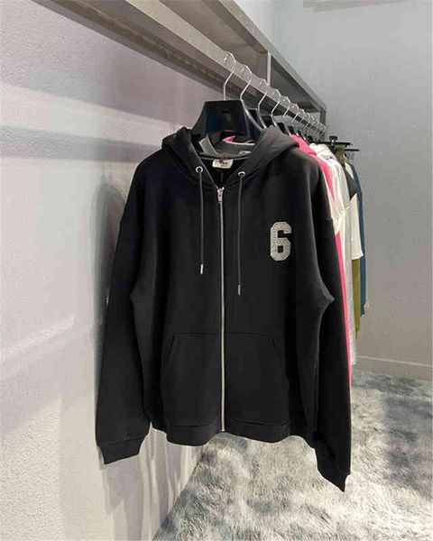 men's hoodies sweatshirts family c autumn and winter front rear embroidered 16 zipper terry sweater ins couple cardigan coat, Black
men's hoodies sweatshirts family c autumn and winter front rear embroidered 16 zipper terry sweater ins couple cardigan coat, Black