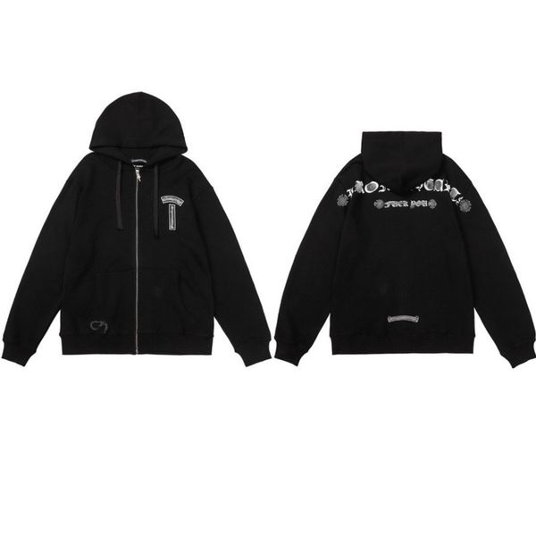 luxury classic men's sweatshirts brand ch designer hoodie fashion men women horseshoe sanskrit loose zipper jacket pullover hooded coa, Black
luxury classic men's sweatshirts brand ch designer hoodie fashion men women horseshoe sanskrit loose zipper jacket pullover hooded coa, Black