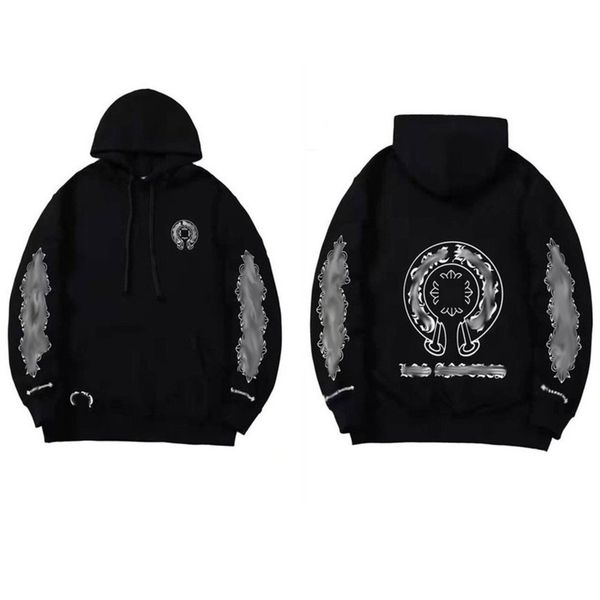classic men's luxury sweatshirts ch designer hoodie fashion men women horseshoe sanskrit loose zipper jacket pullover hooded coat swea, Black
classic men's luxury sweatshirts ch designer hoodie fashion men women horseshoe sanskrit loose zipper jacket pullover hooded coat swea, Black