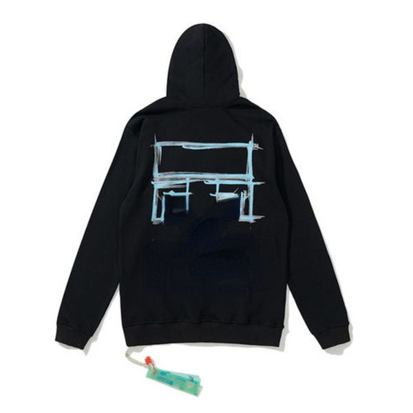 ow hoodie men sweatshirt off designer sweater hip hop oversize hoody lovers pullover jacket 01, Black 
ow hoodie men sweatshirt off designer sweater hip hop oversize hoody lovers pullover jacket 01, Black