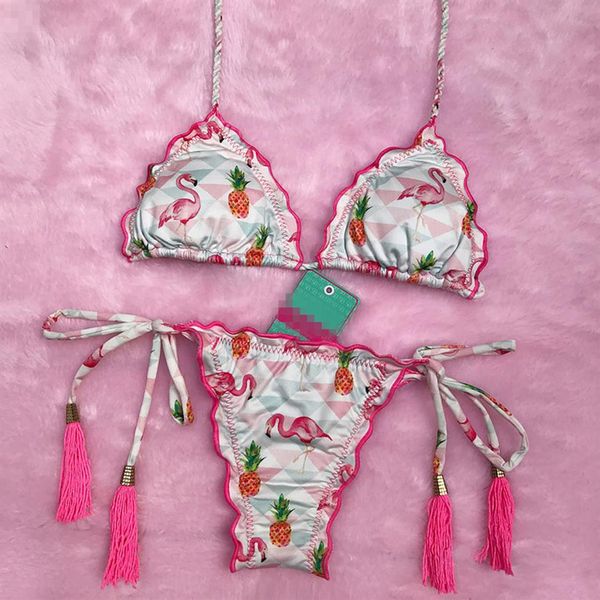 new flamingo and pineapple printed brazilian bikini braided rope 2021 women swimsuits push up bikini set bandage swimwear253u, White;black
new flamingo and pineapple printed brazilian bikini braided rope 2021 women swimsuits push up bikini set bandage swimwear253u, White;black