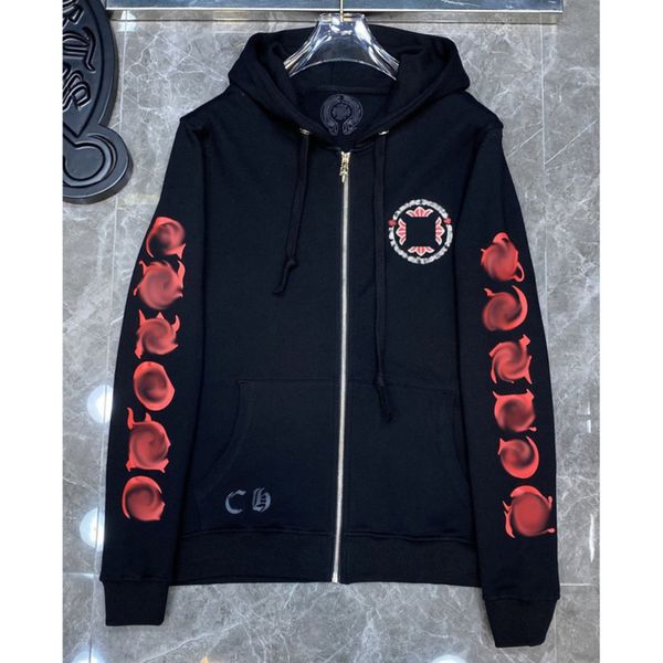 luxury fashion men's sweatshirts classic brand ch zipper hoodies women men loose pullover hooded designer horseshoe hoodie sweater jack, Black
luxury fashion men's sweatshirts classic brand ch zipper hoodies women men loose pullover hooded designer horseshoe hoodie sweater jack, Black