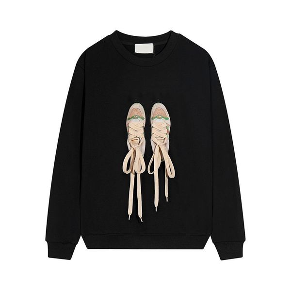 22fw classic shoe vintage hoodie sweatershirt knitted hooded all match crew-neck clothes, Black
22fw classic shoe vintage hoodie sweatershirt knitted hooded all match crew-neck clothes, Black