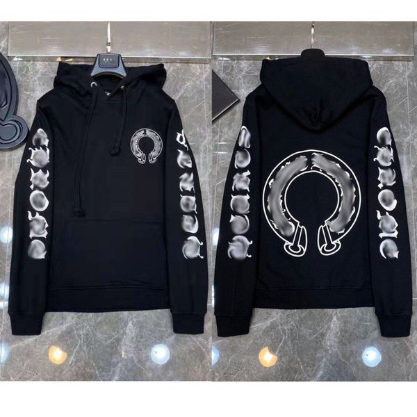 classic luxury men's sweatshirts ch fashion hoodies men woman designer horseshoe sanskrit cross pullover hooded zipper sweater loose ja, Black
classic luxury men's sweatshirts ch fashion hoodies men woman designer horseshoe sanskrit cross pullover hooded zipper sweater loose ja, Black