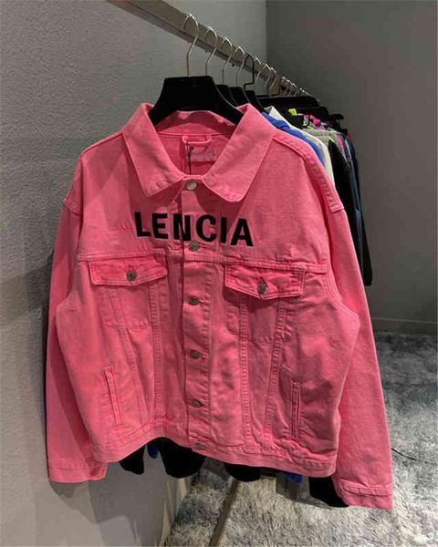men's jackets correct version autumn and winter embroidered english letters cowboy jacket fashion br men's women's paris, Black;brown
men's jackets correct version autumn and winter embroidered english letters cowboy jacket fashion br men's women's paris, Black;brown