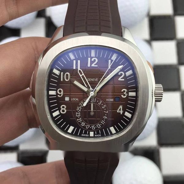 new 5164r-001 watch dual time extra large brown dial automatic mens watch 316l steel case rubber strap gents sport watches pphw, Slivery;brown
new 5164r-001 watch dual time extra large brown dial automatic mens watch 316l steel case rubber strap gents sport watches pphw, Slivery;brown