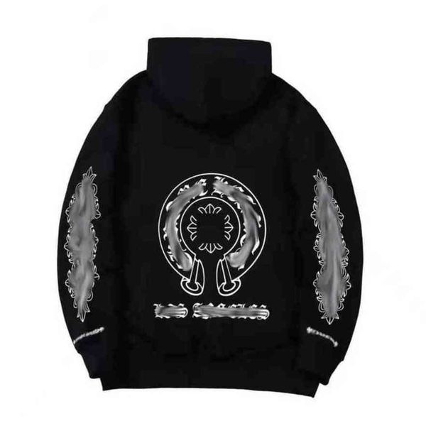 men's luxury classic sweatshirts ch designer hoodie fashion men women horseshoe sanskrit loose zipper jacket pullover hooded coat swea, Black
men's luxury classic sweatshirts ch designer hoodie fashion men women horseshoe sanskrit loose zipper jacket pullover hooded coat swea, Black