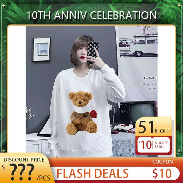 round neck mem sweatshirts fashion cotton hoodies bear print m-4xl with a range of sizes available, Black
round neck mem sweatshirts fashion cotton hoodies bear print m-4xl with a range of sizes available, Black