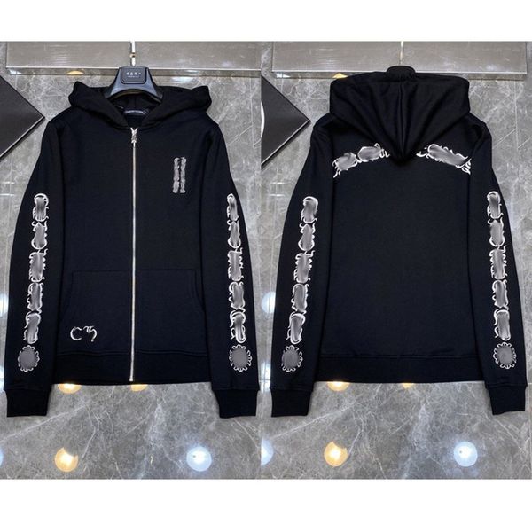 fashion men's luxury sweatshirts classic brand ch zipper hoodies women men loose pullover hooded horseshoe sanskrit hoodie sweater jack, Black
fashion men's luxury sweatshirts classic brand ch zipper hoodies women men loose pullover hooded horseshoe sanskrit hoodie sweater jack, Black