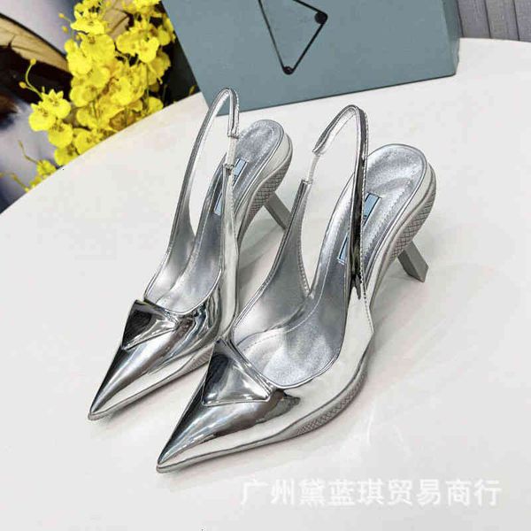 summer cowhide sandals triangle label pointed head baotou shallow mouth empty back thin heels kitten high sandals 9gzw f7sy, Black
summer cowhide sandals triangle label pointed head baotou shallow mouth empty back thin heels kitten high sandals 9gzw f7sy, Black