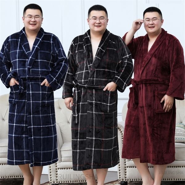 mens robes plus size warm flannel bathrobe 40130 kg winter coral fleece bath robe night sleepwear women dressing gown cozy 220826
mens robes plus size warm flannel bathrobe 40130 kg winter coral fleece bath robe night sleepwear women dressing gown cozy 220826